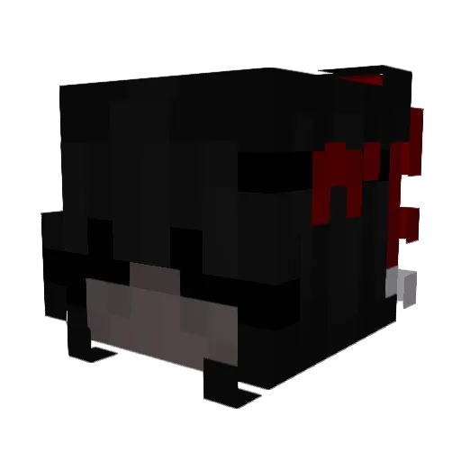 Rae_Phantom Minecraft avatar head, 3D render