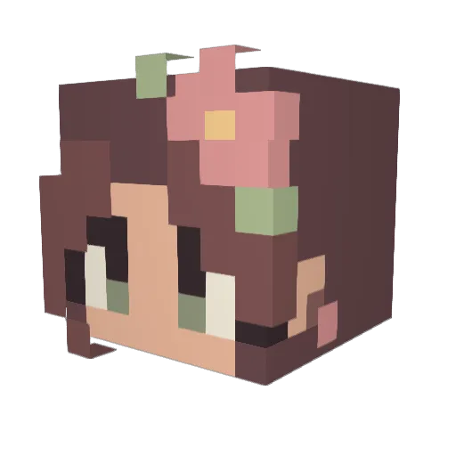 Raebug03 Minecraft avatar head, 3D render