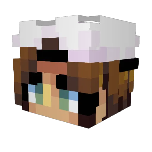 Raed997 Minecraft avatar head, 3D render