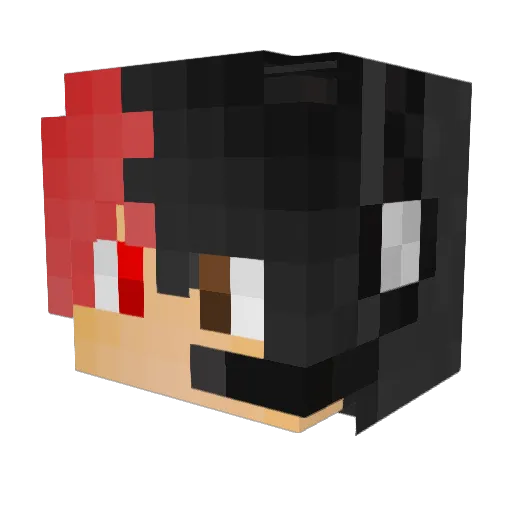 RaedSaffan Minecraft avatar head, 3D render