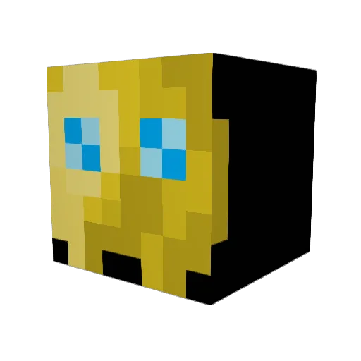 Raeha Minecraft avatar head, 3D render