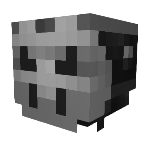 Raekzz Minecraft avatar head, 3D render