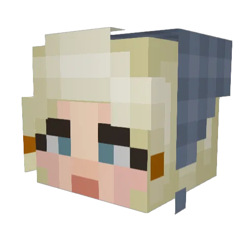 RaelinnMarie Minecraft avatar head, 3D render