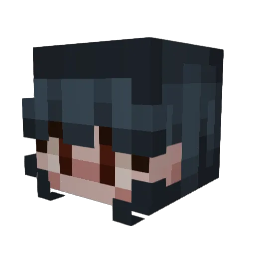 Raerat Minecraft avatar head, 3D render