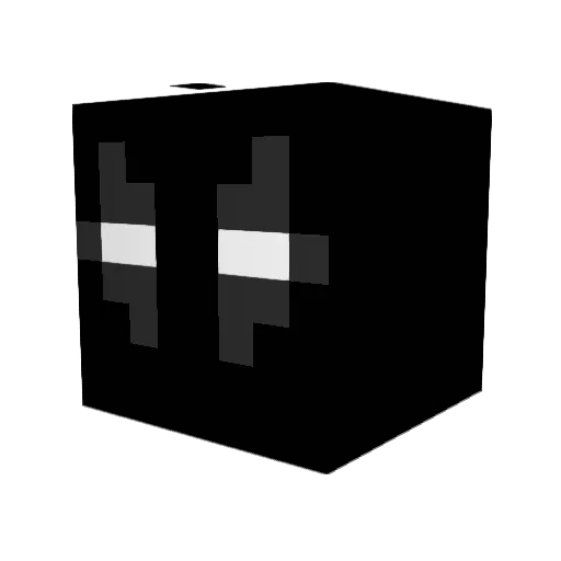 Raeryx Minecraft avatar head, 3D render