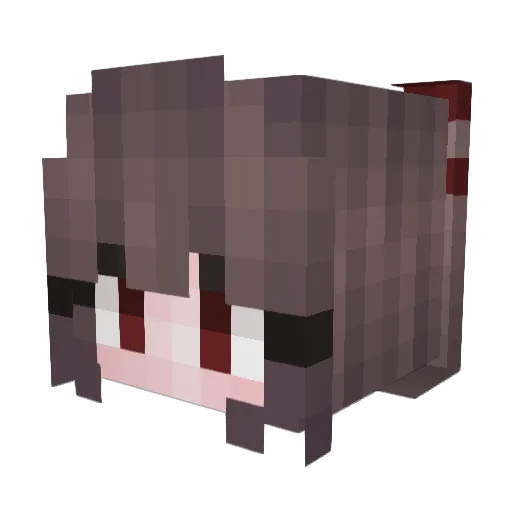 Raeschism Minecraft avatar head, 3D render