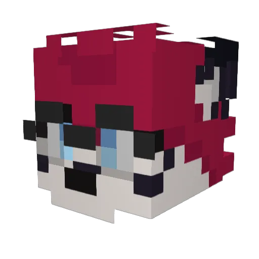 Raesha_ Minecraft avatar head, 3D render