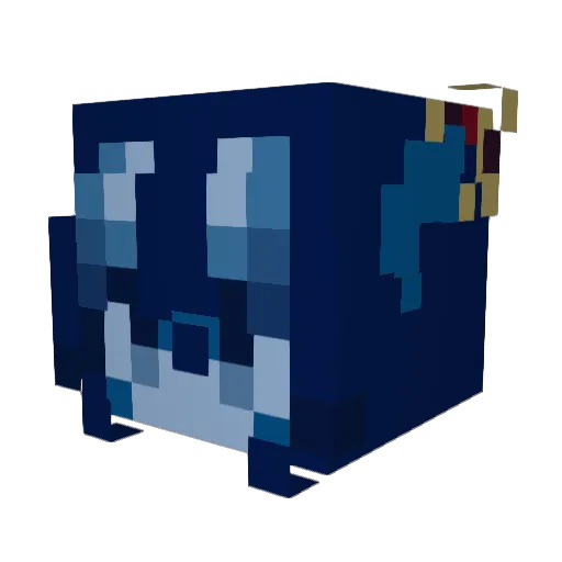 Raever_os Minecraft avatar head, 3D render