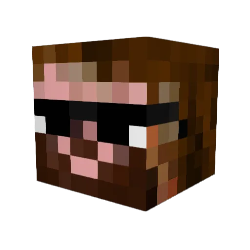 Raevon2112 Minecraft avatar head, 3D render