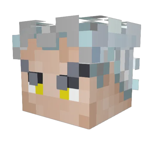 RaezlAzirr Minecraft avatar head, 3D render