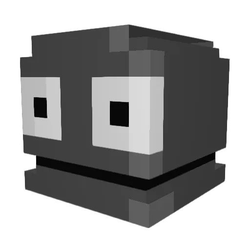 Raf00n Minecraft avatar head, 3D render