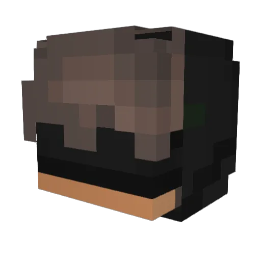Raf05_ Minecraft avatar head, 3D render