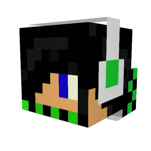 Raf205 Minecraft avatar head, 3D render