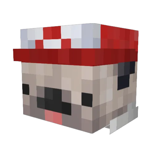 RafAlmada Minecraft avatar head, 3D render