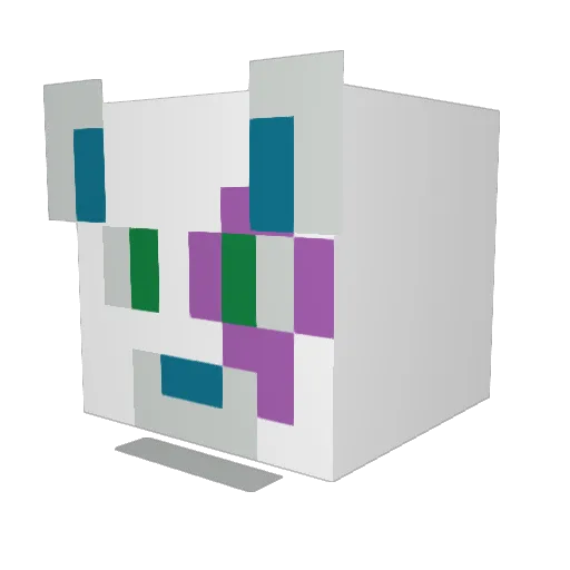 RafBackup Minecraft avatar head, 3D render