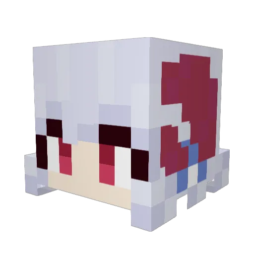 RafButt Minecraft avatar head, 3D render