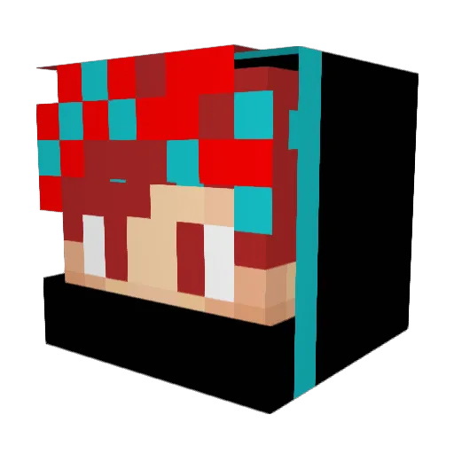 Raf_20 Minecraft avatar head, 3D render