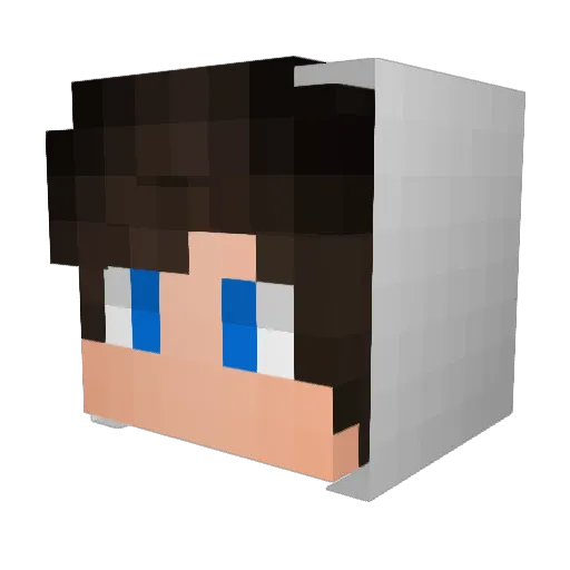 Raf_nf Minecraft avatar head, 3D render