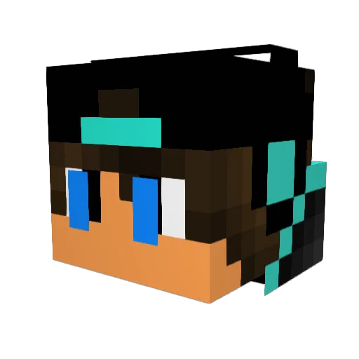 RafaM09 Minecraft avatar head, 3D render