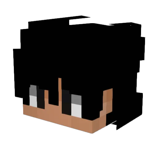 RafaMVznx Minecraft avatar head, 3D render