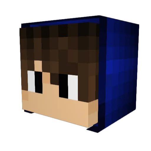 RafaMartins13 Minecraft avatar head, 3D render
