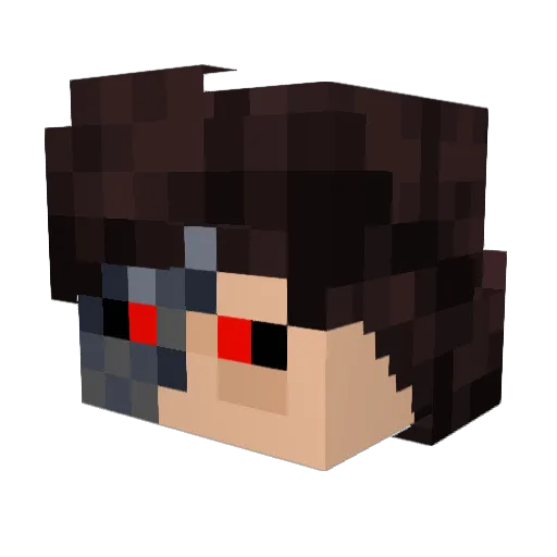 RafaXF9 Minecraft avatar head, 3D render