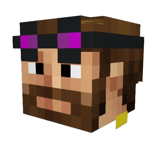 Rafa_23 Minecraft avatar head, 3D render