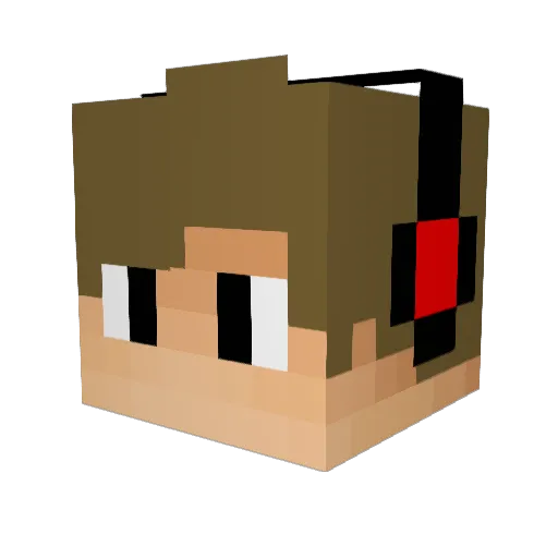 Rafa_Dantas Minecraft avatar head, 3D render