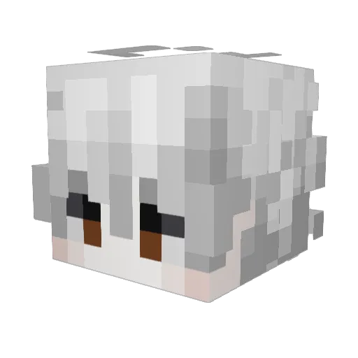 RafaaVlls Minecraft avatar head, 3D render