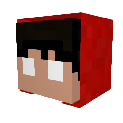RafaelPva123 Minecraft avatar head, 3D render