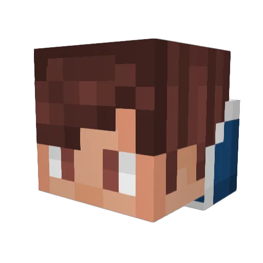 Rafael_Angelo Minecraft avatar head, 3D render