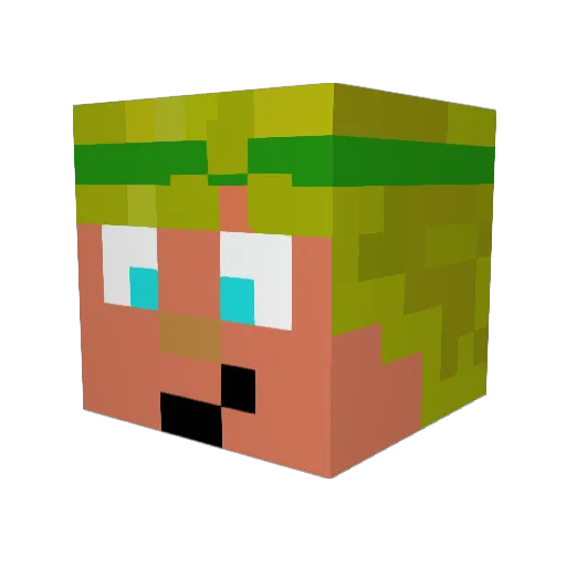 Rafael_SG Minecraft avatar head, 3D render