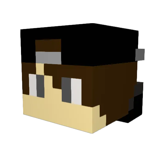 Rafael_hamu Minecraft avatar head, 3D render