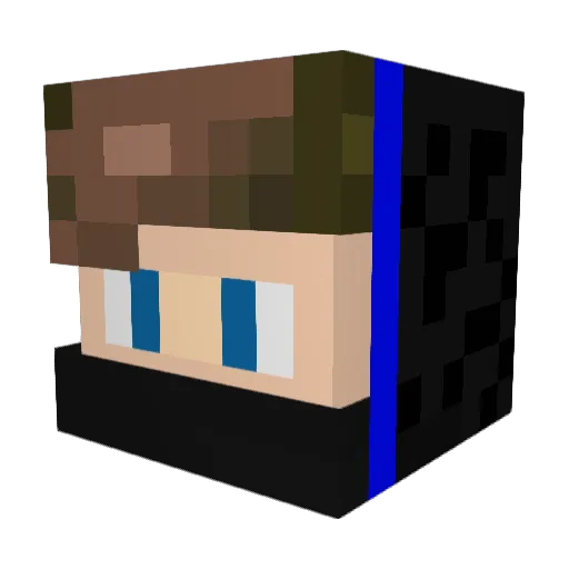 RafaielloGamer Minecraft avatar head, 3D render