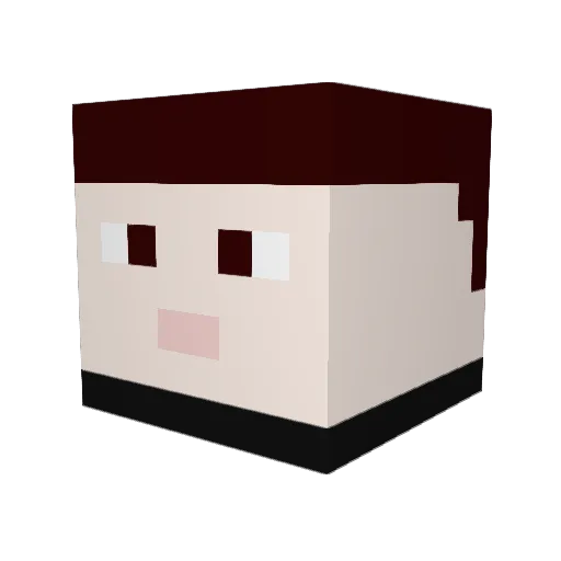 Rafal_00 Minecraft avatar head, 3D render