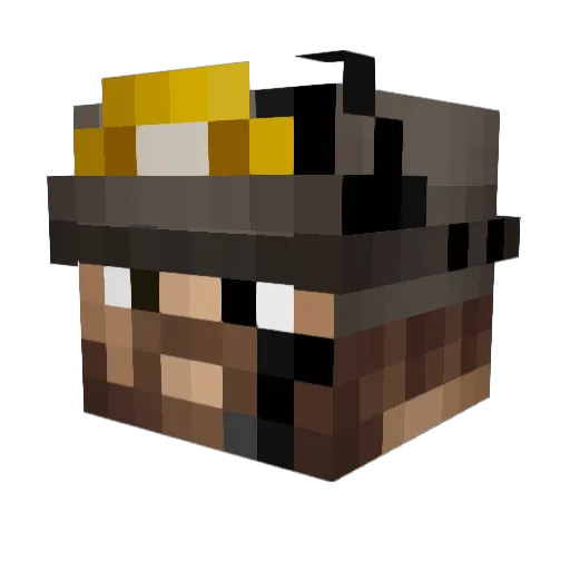 Rafale678 Minecraft avatar head, 3D render