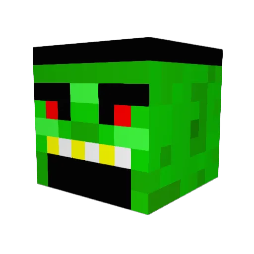 RafaleHD Minecraft avatar head, 3D render