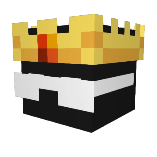 RafalelV Minecraft avatar head, 3D render