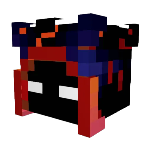 Rafasi3 Minecraft avatar head, 3D render