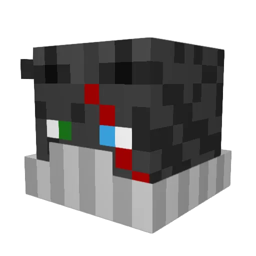 RafaxWolf Minecraft avatar head, 3D render