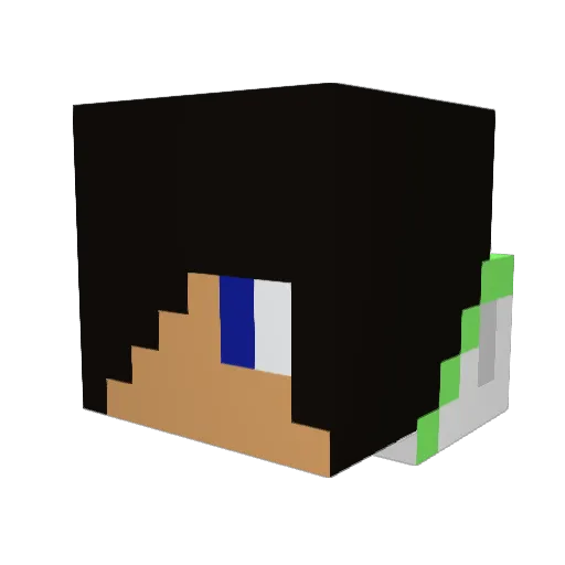 Rafcio35 Minecraft avatar head, 3D render