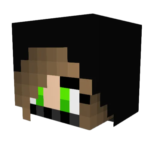 Rafenland Minecraft avatar head, 3D render