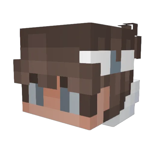 RaffMC_ Minecraft avatar head, 3D render