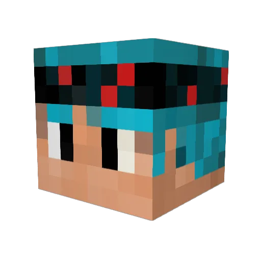 Raffa305 Minecraft avatar head, 3D render