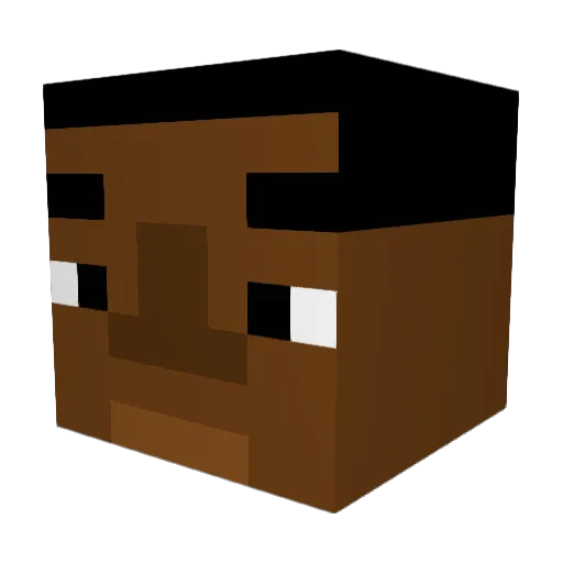 RaffaRoffus Minecraft avatar head, 3D render