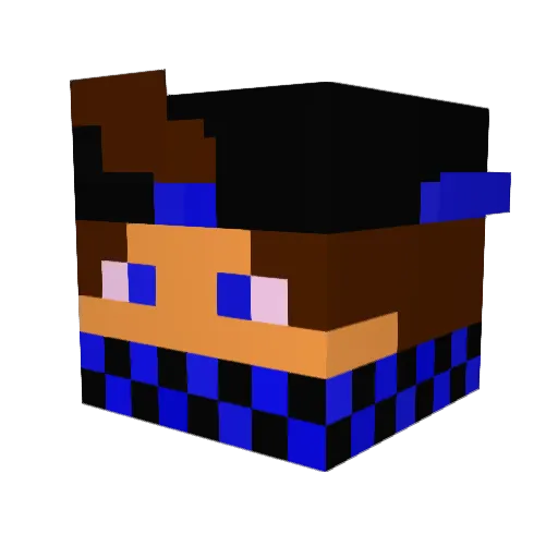 Raffaele45_ Minecraft avatar head, 3D render