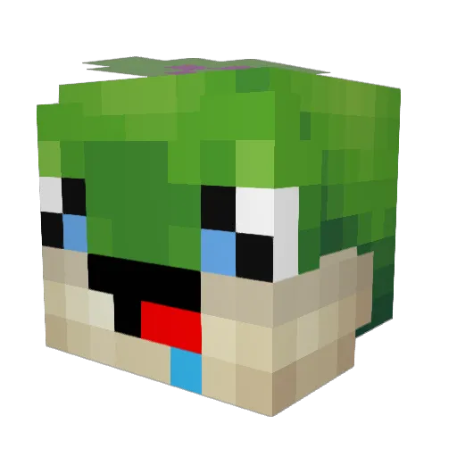 Raffi2302 Minecraft avatar head, 3D render