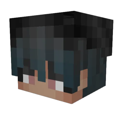 Raffi_exe Minecraft avatar head, 3D render