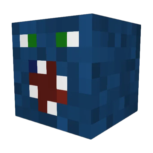 Rafika5 Minecraft avatar head, 3D render