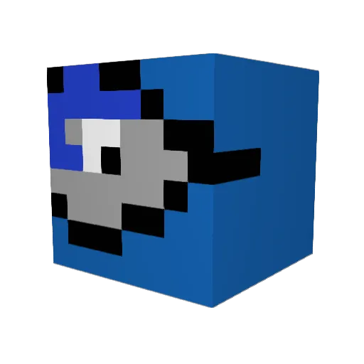 Rafiki360 Minecraft avatar head, 3D render